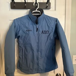 Alpha Chi Omega Columbia fleece lined Jacket Small
